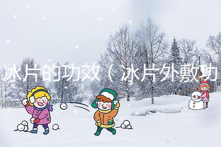 冰片的功效(冰片外敷功能主治)