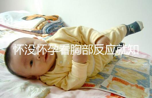 懷沒懷孕看胸部反應就知道，乳房脹痛、乳頭增大有深意