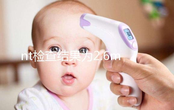 nt檢查結果為2.6mm不要慌,偏大也不一定畸形